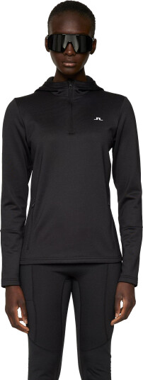 J.Lindeberg Aerial Quarter Hood Dame Black S