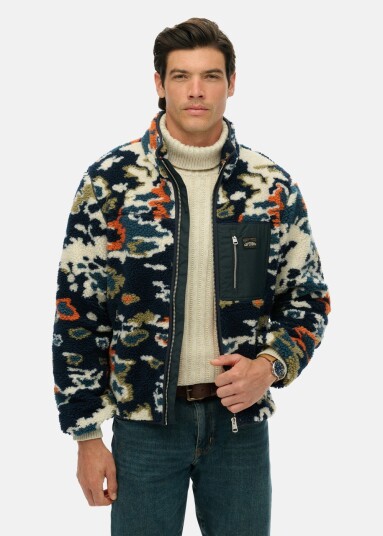 PRINTED FLEECE ZIP THRU Lichen Print S Høstjakker PRINTED FLEECE ZIP THRU Lichen Print S Høstjakker