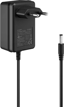 Goobay 12V 18W strømforsyning med 5,5x2,5mm kontakt og 1,5A kapasitet