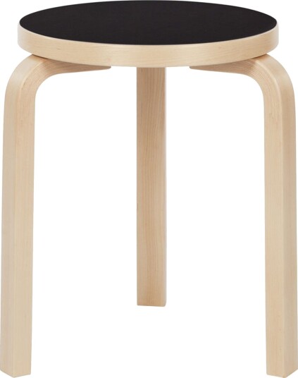 Artek 60 Krakk Svart Laminert Bjørk Artek 60 Krakk Svart Laminert Bjørk