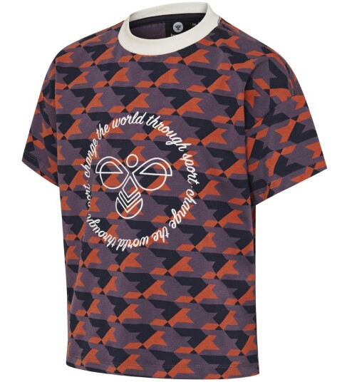 Hummel T skjorte   HMLArmelia   Lilla/Rød   Hummel   7 år (122)   T skjorte