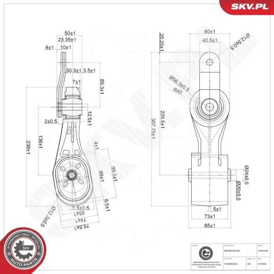 ESEN SKV 75SKV452 Motorfeste