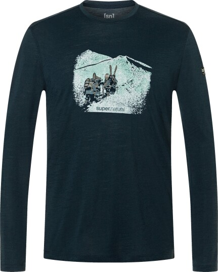 super.natural Men´s Snow Tour Long Sleeve Blueberry/various M