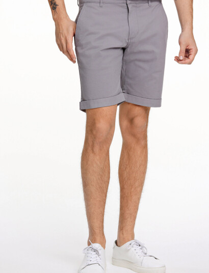 Lindbergh Superflex Chino Shorts - Grey - L Lindbergh Superflex Chino Shorts - Grey - L