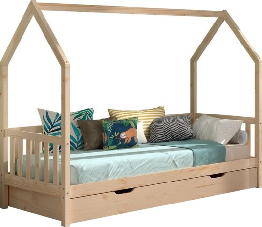 Husseng med underseng Cabane 90x200 cm Naturlig Naturlig