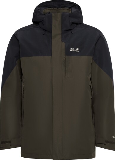 Jack Wolfskin Men"s Romberg 2 3in1 Jacket Obsidian Moss, XL