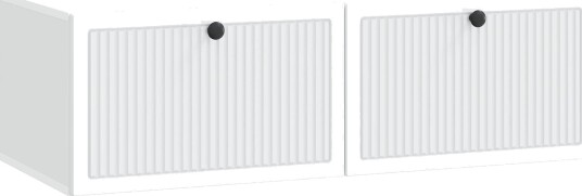  Vegghengt TV skap Hvit 98 x 41 x 30 cm Konstruert tre