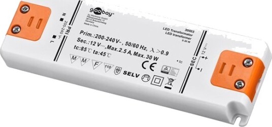 Goobay LED Transformator 12 V (DC)/30 W Goobay LED Transformator 12 V (DC)/30 W