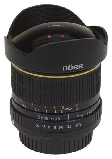 DÃRR Fisheye Objektiv til Canon EOS Kamera - 8mm - f/3,5 DÃRR Fisheye Objektiv til Canon EOS Kamera - 8mm - f/3,5