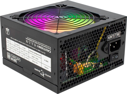 White Shark GPSU-W500F Captain-2 ATX Strømforsyning med RGB 80 Plus Bronze 500W White Shark GPSU-W500F Captain-2 ATX Strømforsyning med RGB 80 Plus Bronze 500W