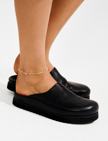 Pilgrim Alison Ankle Chain White Gold Plated   White   ONE SIZE