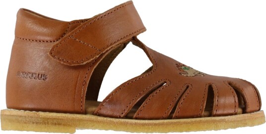 ANGULUS Sandals Flat Closed Toe Brown 22 ANGULUS Sandals Flat Closed Toe Brown 22
