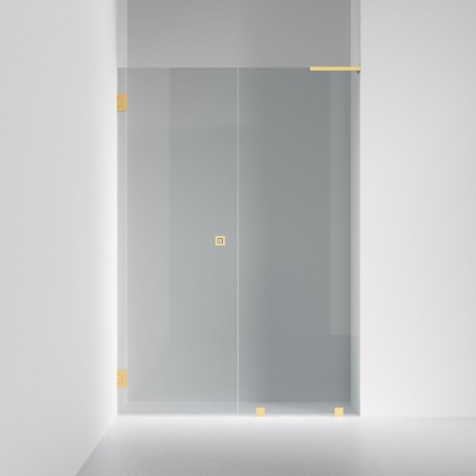INR Iconic Nordic Rooms Dusjnisje ARC 4 Original Måltilpasset Brushed Brass / Venstre Grått Glass