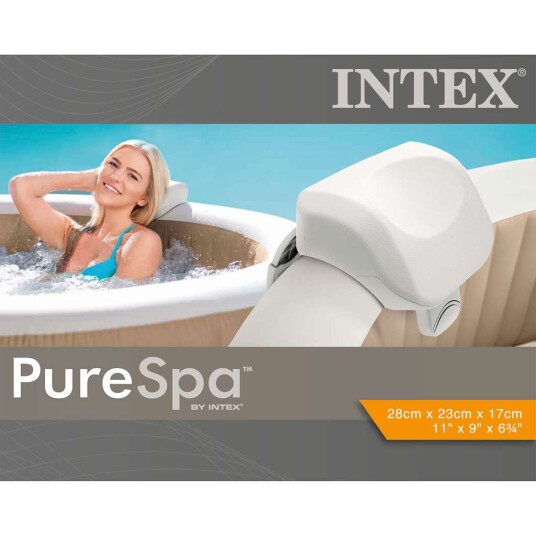 Intex Hodestøtte Premium PureSpa hvit 28x23x17 cm skum