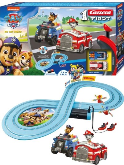 Carrera First Paw Patrol On The Track Bilbane Med To Biler 2,4 Meter