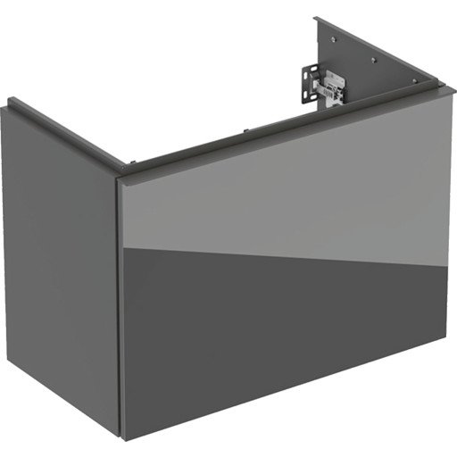 Geberit Acanto servantskap 74x41,5 cm grått glass