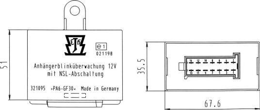 ERICH JAEGER 321095 Blinkemodul