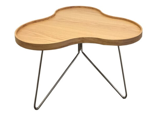 Swedese Flower mono bord 62 x 66 cm eik natur, 39 cm, kromstativ