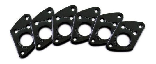 Graph Tech Prt-952-217-B0 Ratio Inviso Match Mounting Plates 6 Pcs. - Svart