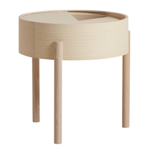 Woud Arc sidebord hvitpigmentert ask