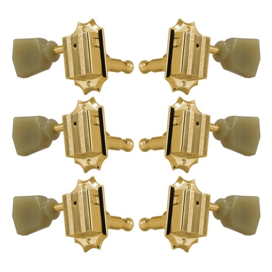 Grover 135g Vintage Guitar Machines Heads, 3+3 - Gull Grover 135g Vintage Guitar Machines Heads, 3+3 - Gull