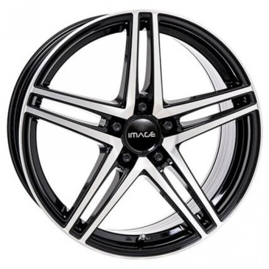 Image Star Ff Gloss Black Polished 8.5x18 5x112 ET52 B66.5