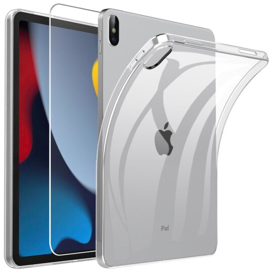 INCOVER iPad 10.9" (2022) Fleksibelt TPU-Plastdeksel med Skjermbeskytter - Gjennomsiktig