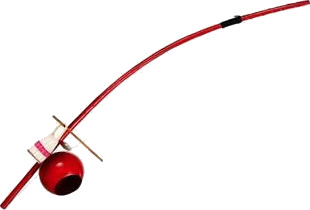 Meinl Be-1-R Fiberglass Berimbau, Rød (B)