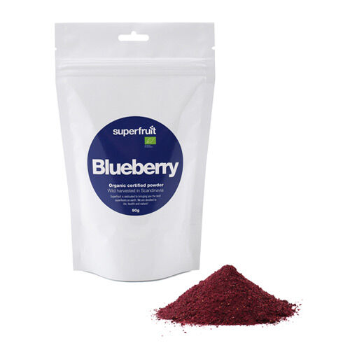 Superfruit Blåbær Pulver 90gram Superfruit Blåbær Pulver 90gram