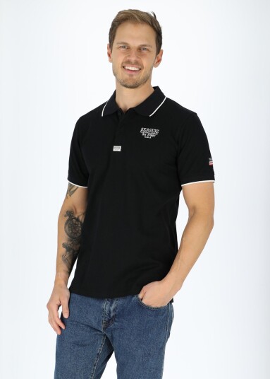 Crew Piké Black M  Piketrøyer