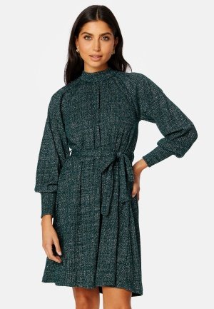 Pieces Dalilah LS Belt Dress Ponderose Pine XS