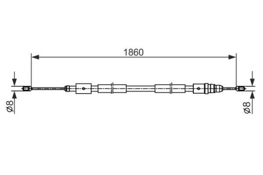 Bremsewire BOSCH 1 987 482 540