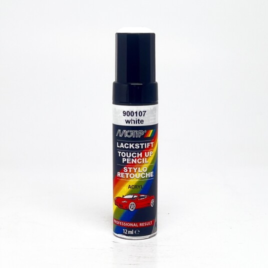 Motip Kompakt Billakk 12ml Hvit Blank Motip Kompakt Billakk 12ml Hvit Blank
