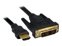 MicroConnect - Adapterkabel - HDMI hann til DVI-D hann - 2 m - svart