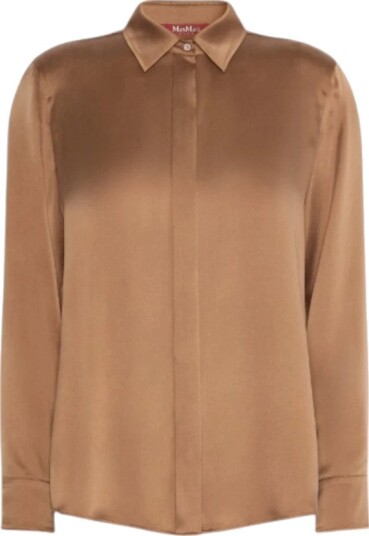 Max Mara Studio Dame Bluser & Skjorter Brun L,