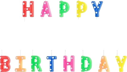 Partydeco kakelys happy birthday mix 13 deler