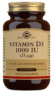 Solgar D vitamin 25 mcg softgels 1000iu   100 stk