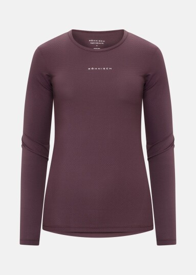 Röhnisch Jacquard LS Top Huckleberry XS Treningstrøyer