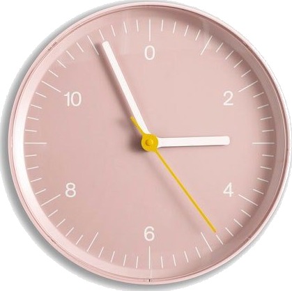 Wall Clock Recycled Pink Wall Clock Recycled Pink