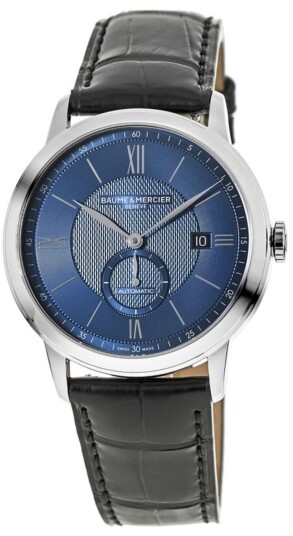 Baume & Mercier Herreklokke M0A10480 Classima Blå/Lær Ø42 mm Baume & Mercier Herreklokke M0A10480 Classima Blå/Lær Ø42 mm