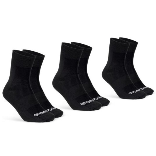 Gripgrab Lightweight SL Summer Socks 3-Pack XS (35-38) Black