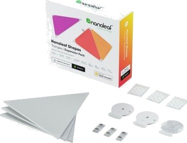Nanoleaf Shapes Triangles - Utvidelsespakke med 3 paneler Nanoleaf Shapes Triangles - Utvidelsespakke med 3 paneler