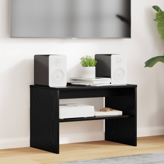TV skap Svart Eik 60 x 35 x 40 cm Konstruert tre