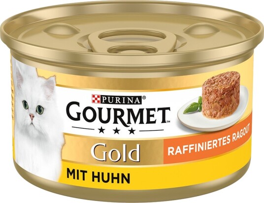 Gourmet våtfôr Gold Raffinert Ragu Våtfôr Kylling 48x85 g
