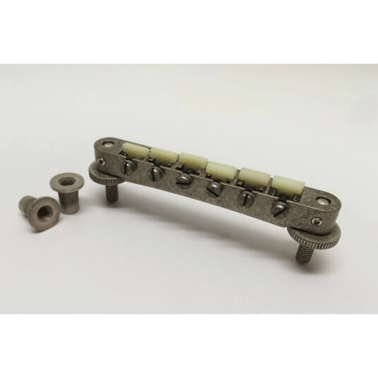 Tonepros Nvr2 N - Tune-O-Matic Bridge Standard Nashville Posts - Nickel