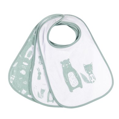 Kindsgard Borrelås Smekke 3-pack Mint