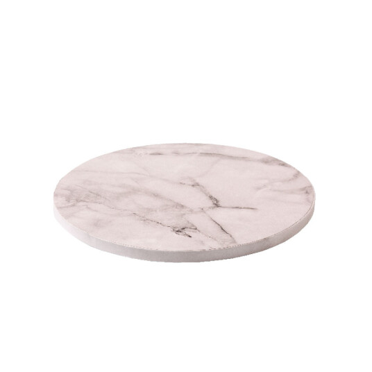 Kake Drum Rund Hvit Marmor 20cm Kake Drum Rund Hvit Marmor 20cm