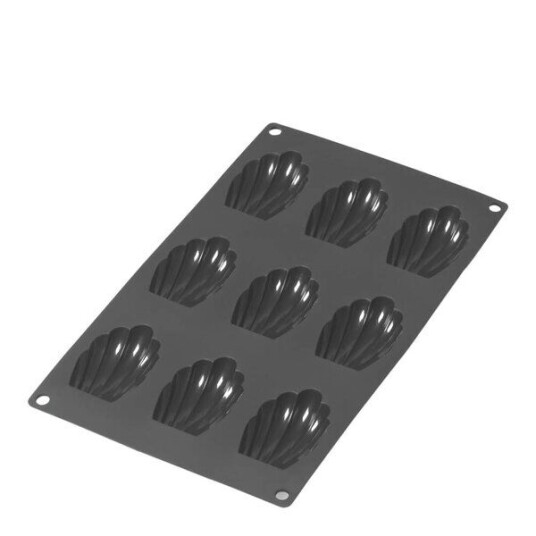 Lékué   Silikonform for Madeleinekake 9 hull svart