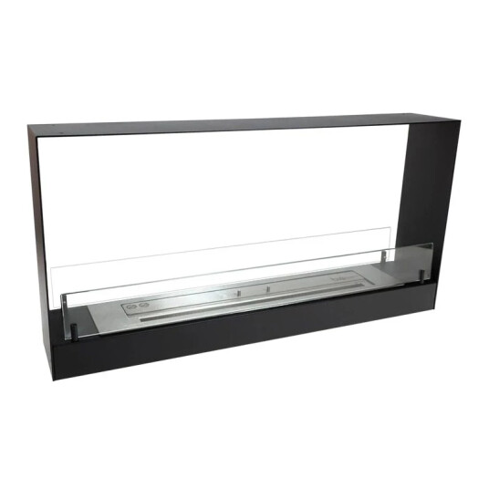 Scandiflames 2-sidet svart biopeis til innbygging 100cm Svart Scandiflames 2-sidet svart biopeis til innbygging 100cm Svart
