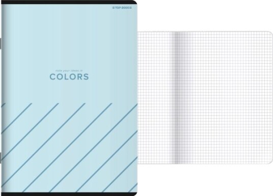 Top 2000 Notatbok Top 2000 Colors A5/16K Ruter Miks Farger